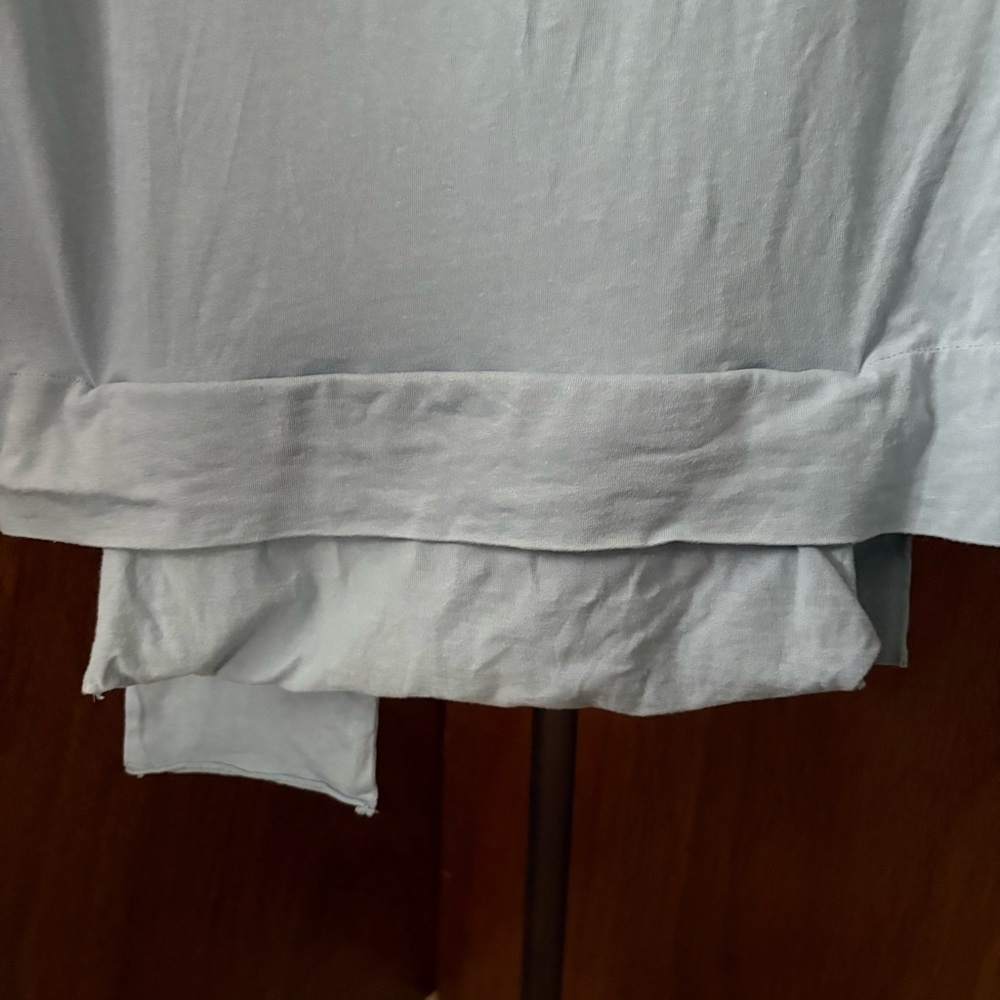 AMBUSH sz S Waist Pocket Tshirt Light Blue Jersey Shirt Short Sleeve - Picture 7 of 14